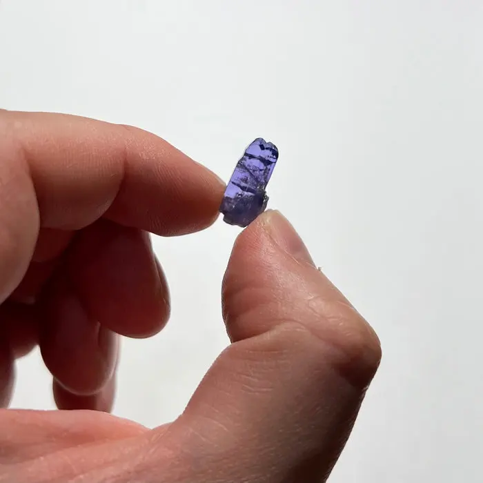 6.8ct Raw Tanzanite Crystal 6.8ct Raw Tanzanite Crystal. Natural tanzanite crystal from Merelani Hills, Tanzania, photo 2 of 4