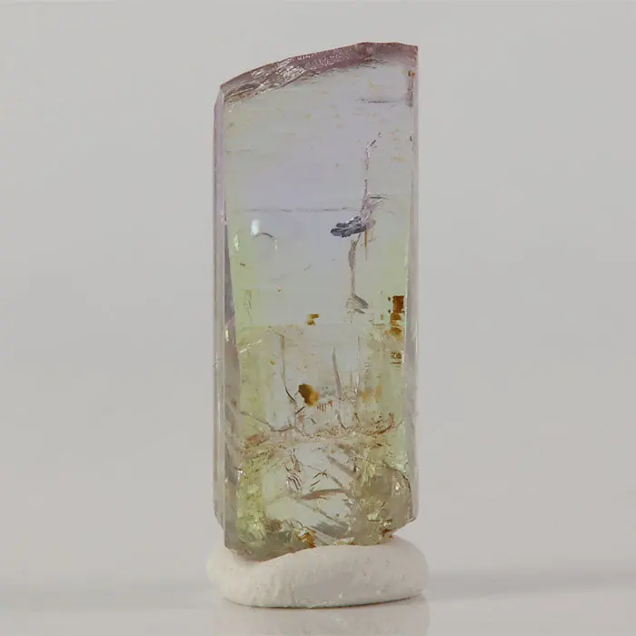 Pinkish Violet and Yellow Gemmy Tanzanite Crystal: 12.64ct Pinkish Violet and Yellow Gemmy Tanzanite Crystal: 12.64ct. Natural tanzanite crystal from Mererani, Tanzania, photo 4 of 5