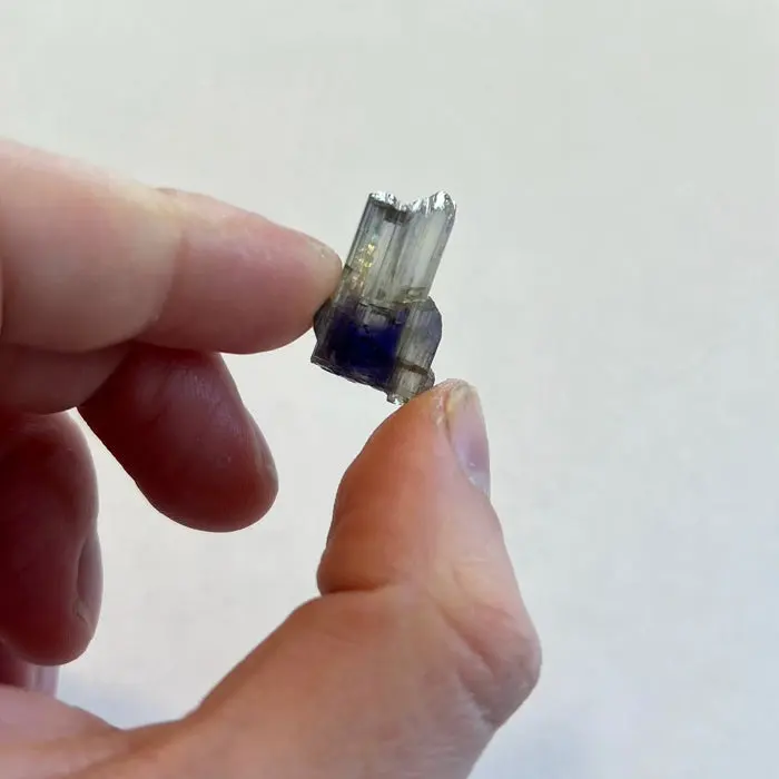 23.1ct BiColor Natural Tanzanite Crystal 23.1ct BiColor Natural Tanzanite Crystal. Natural tanzanite crystal from Merelani Hills, Tanzania, photo 2 of 4