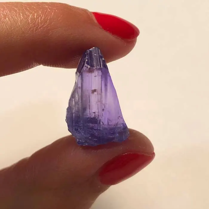 24.06 Celestial Tanzanite Crystal 24.06 Celestial Tanzanite Crystal. Natural tanzanite crystal from Merelani Hills, Tanzania, photo 2 of 7