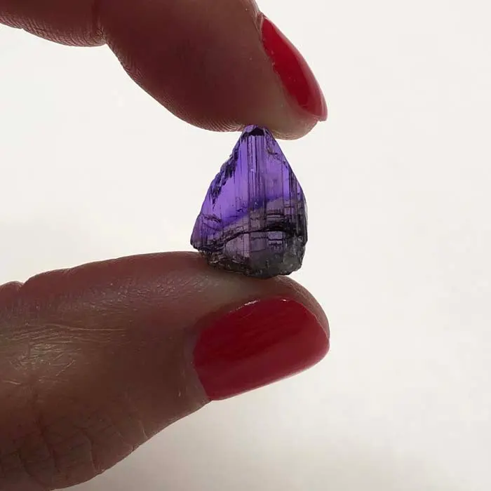 11.90ct Gemmy Natural Tanzanite Crystal 11.90ct Gemmy Natural Tanzanite Crystal. Natural tanzanite crystal from Merelani Hills, Tanzania, photo 2 of 6