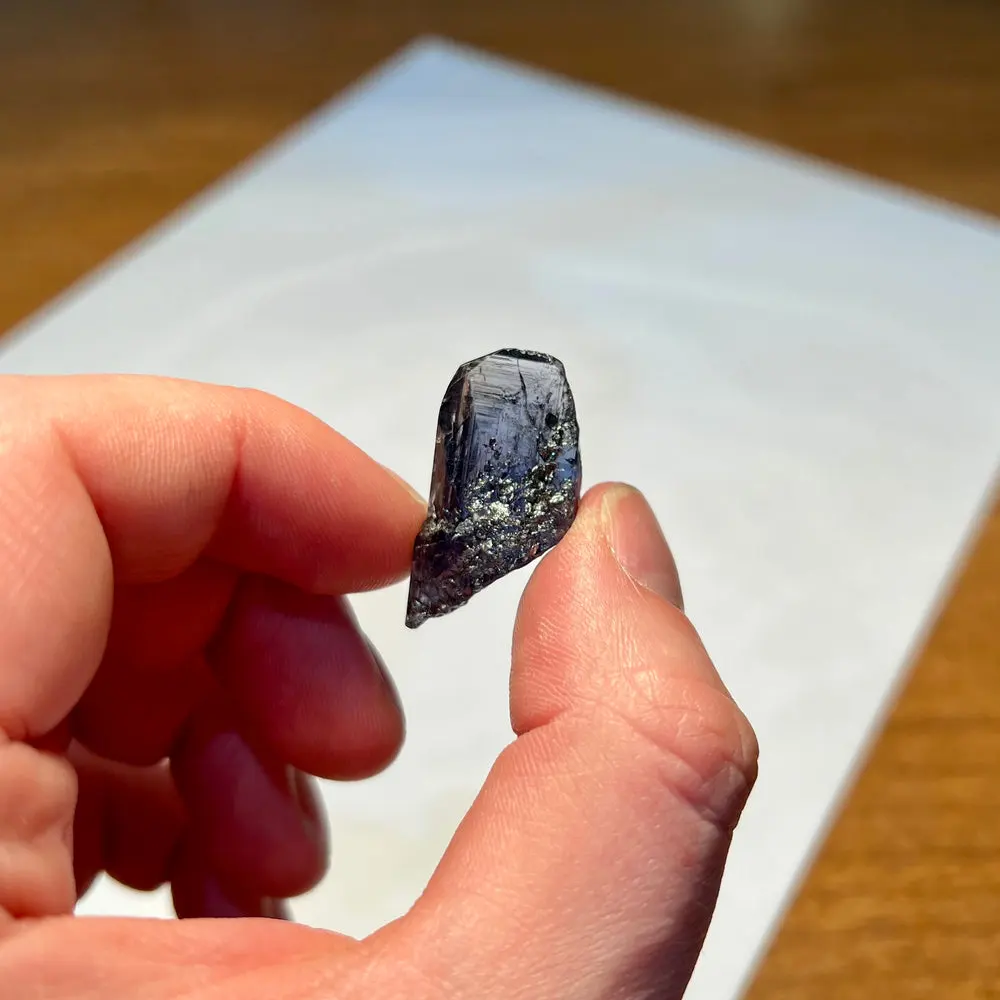 36.47ct Raw Unheated Tanzanite Crystal 36.47ct Raw Unheated Tanzanite Crystal. Natural tanzanite crystal from Merelani Hills, Tanzania, photo 2 of 4