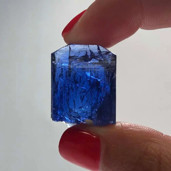 61.27ct Big Beautiful Tanzanite Crystal 61.27ct Big Beautiful Tanzanite Crystal. Natural tanzanite crystal from Merelani Hills, Tanzania, photo 2 of 8