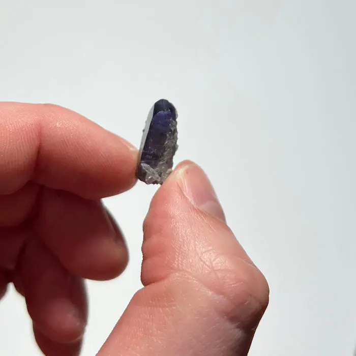 11.73ct Tanzanite Crystal With Phrenite 11.73ct Tanzanite Crystal With Phrenite. Natural tanzanite crystal from Merelani Hills, Tanzania, photo 2 of 4