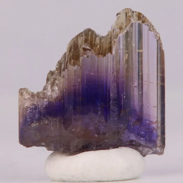 10.7ct Natural BiColor Tanzanite Crystal 10.7ct Natural BiColor Tanzanite Crystal. Natural tanzanite crystal from Merelani Hills, Tanzania, photo 1 of 5