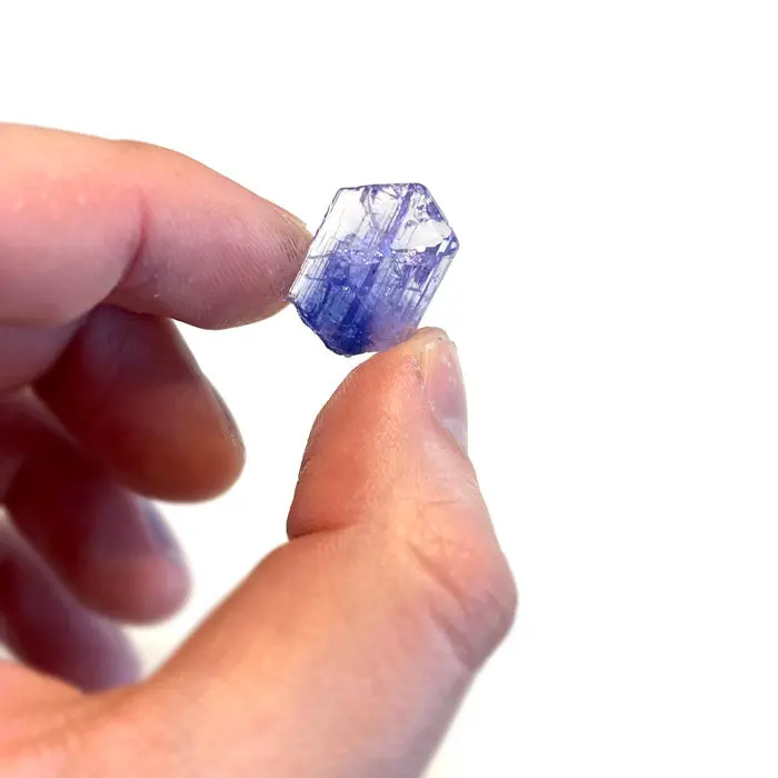 14.75ct Rare Fancy Color Pinkish Lavender Tanzanite Crystal 14.75ct Rare Fancy Color Pinkish Lavender Tanzanite Crystal. Natural tanzanite crystal from Merelani Hills, photo 2 of 4