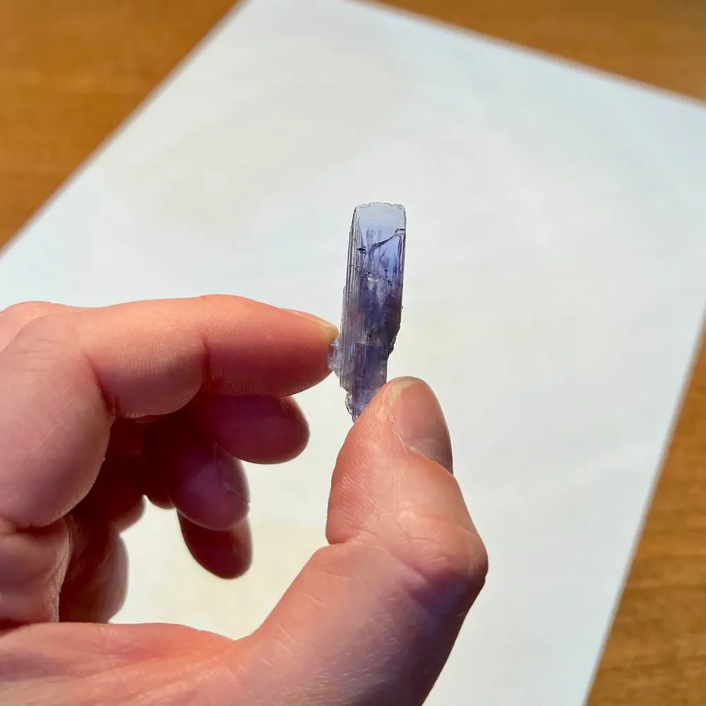 22.09ct Raw Unheated Tanzanite Crystal from Tanzania 22.09ct Raw Unheated Tanzanite Crystal from Tanzania. Natural tanzanite crystal from Merelani Hills, Tanzania, photo 2 of 4
