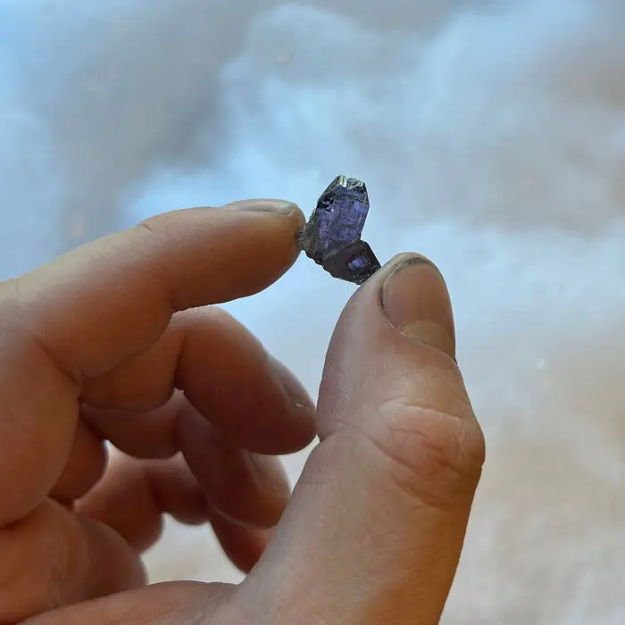 11.1ct Unheated Tanzanite Crystal 11.1ct Unheated Tanzanite Crystal. Natural tanzanite crystal from Merelani Hills, Tanzania, photo 2 of 4