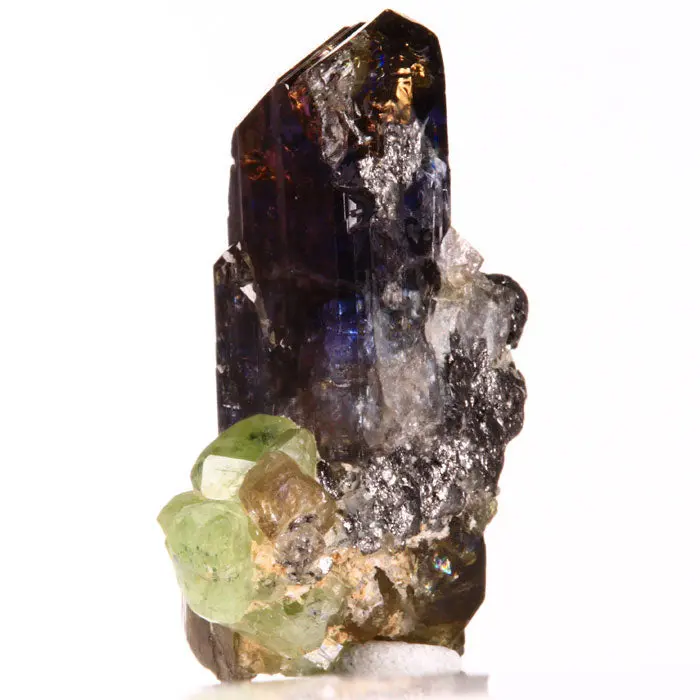 75.55ct Natrual Color Tanzanite Crystal Cluster with Dipside 75.55ct Natrual Color Tanzanite Crystal Cluster with Dipside. Natural tanzanite crystal from Merelani Hills, Tanzania, photo 5 of 7
