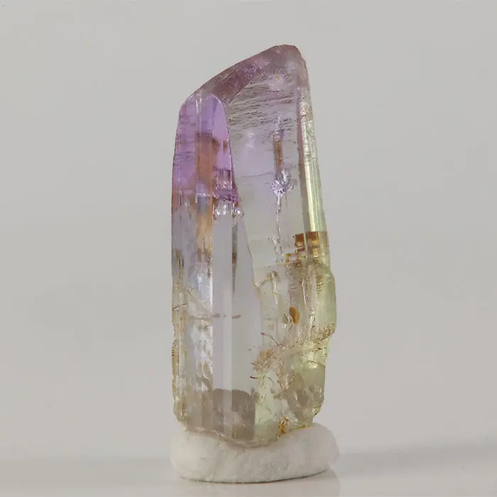 Pinkish Violet and Yellow Gemmy Tanzanite Crystal: 12.64ct Pinkish Violet and Yellow Gemmy Tanzanite Crystal: 12.64ct. Natural tanzanite crystal from Mererani, Tanzania, photo 3 of 5