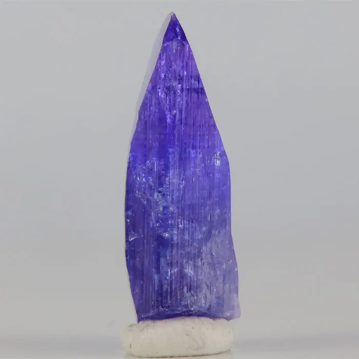 12.8ct Vivid Color Tanzanite Crystal 12.8ct Vivid Color Tanzanite Crystal. Natural tanzanite crystal from Merelani Hills, Tanzania, photo 3 of 3