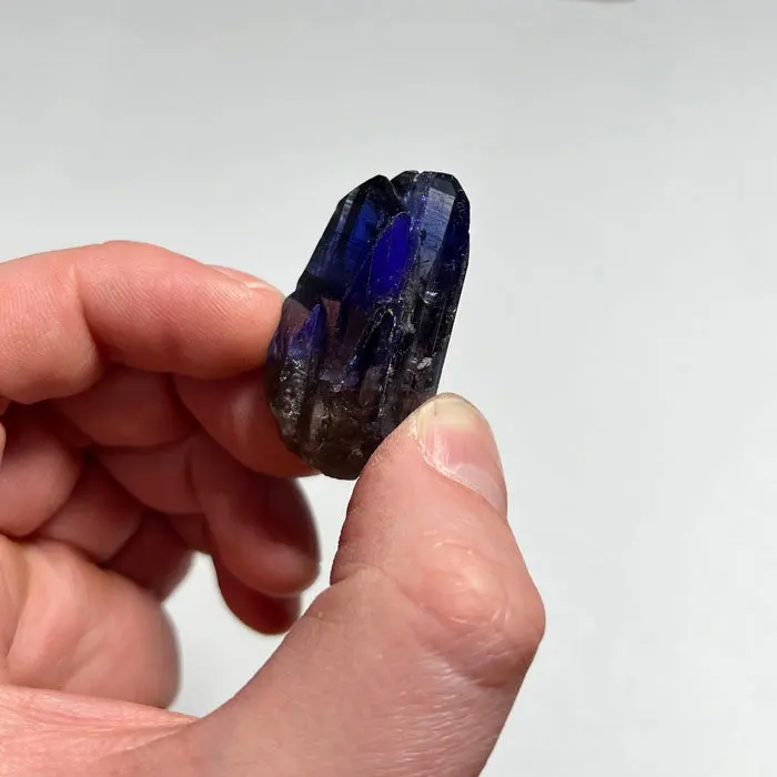 105ct Deep Natural Color Tanzanite Crystal Cluster 105ct Deep Natural Color Tanzanite Crystal Cluster. Natural tanzanite crystal from Merelani Hills, Tanzania, photo 2 of 5