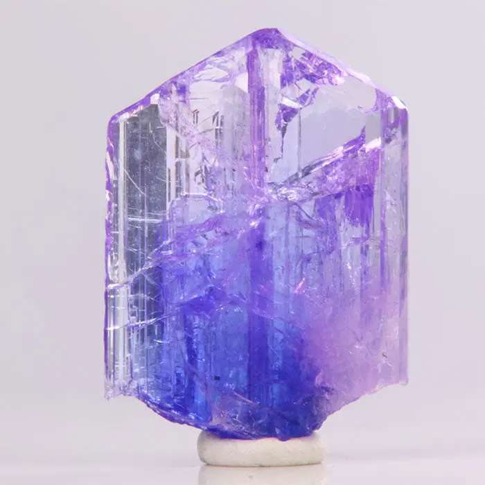 14.75ct Rare Fancy Color Pinkish Lavender Tanzanite Crystal 14.75ct Rare Fancy Color Pinkish Lavender Tanzanite Crystal. Natural tanzanite crystal from Merelani Hills, photo 1 of 4