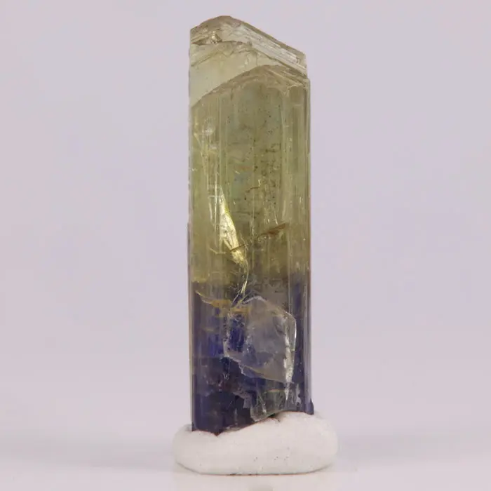 23.1ct BiColor Natural Tanzanite Crystal 23.1ct BiColor Natural Tanzanite Crystal. Natural tanzanite crystal from Merelani Hills, Tanzania, photo 3 of 4
