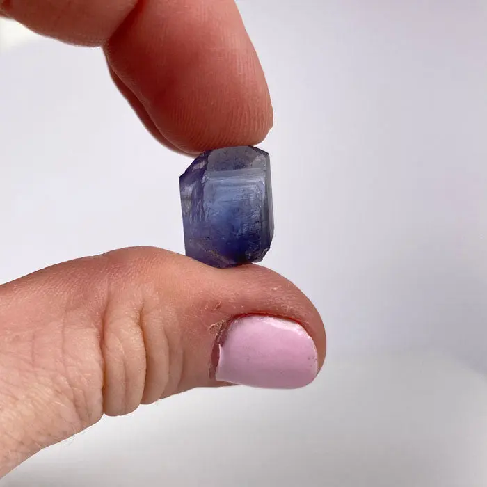 11.1ct Natural Tanzanite Crystal 11.1ct Natural Tanzanite Crystal. Natural tanzanite crystal from Merelani Hills, Tanzania, photo 2 of 4