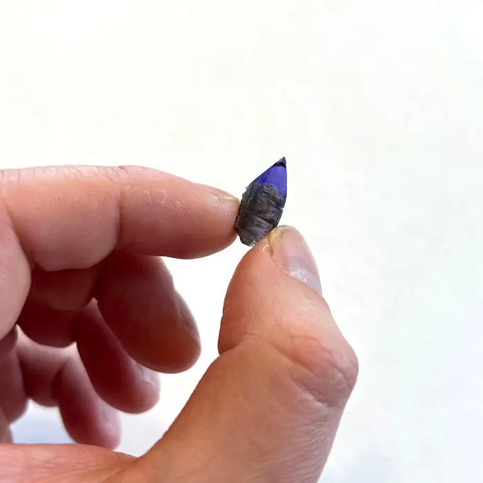 10.93ct Gemmy Deep Color Tanzanite Crystal 10.93ct Gemmy Deep Color Tanzanite Crystal. Natural tanzanite crystal from Merelani Hills, Tanzania, photo 2 of 4