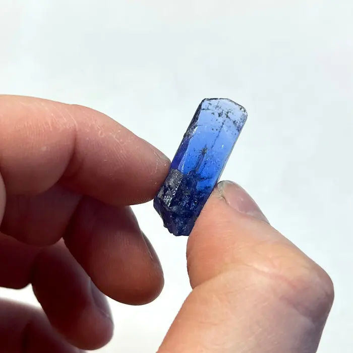 31.29ct Blue Violet Tanzanite Crystal 31.29ct Blue Violet Tanzanite Crystal. Natural tanzanite crystal from Merelani Hills, Tanzania, photo 2 of 6