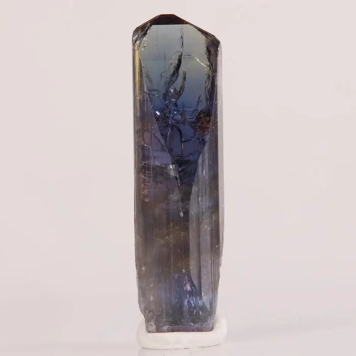 28.36ct Tall Unheated Tanzanite Crystal 28.36ct Tall Unheated Tanzanite Crystal. Natural tanzanite crystal from Merelani Hills, Tanzania, photo 1 of 3