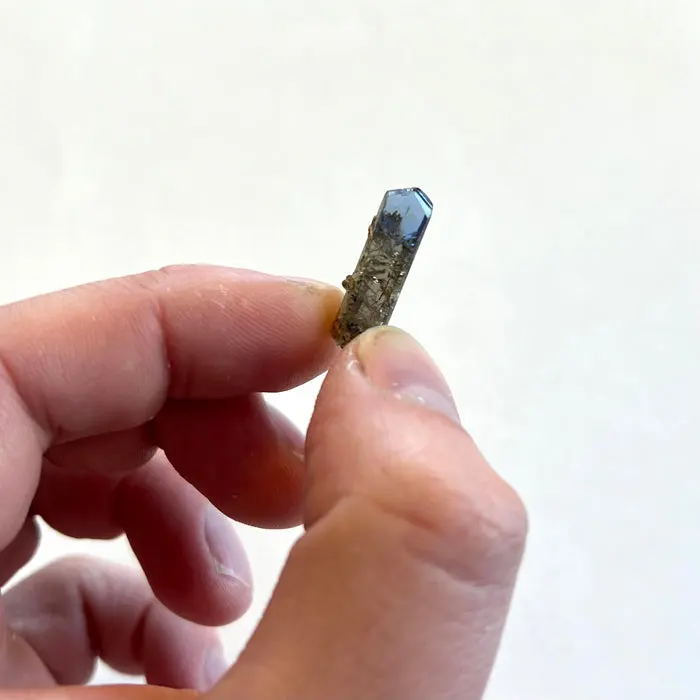 10.7ct Natural Unheated Tanzanite Crystal 10.7ct Natural Unheated Tanzanite Crystal. Natural tanzanite crystal from Merelani Hills, Tanzania, photo 2 of 4