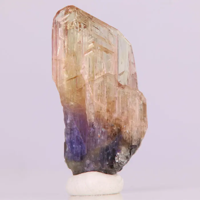 14.9ct Fancy Peachy Pink Tanzanite Crystal 14.9ct Fancy Peachy Pink Tanzanite Crystal. Natural tanzanite crystal from Merelani Hills, Tanzania, photo 3 of 4