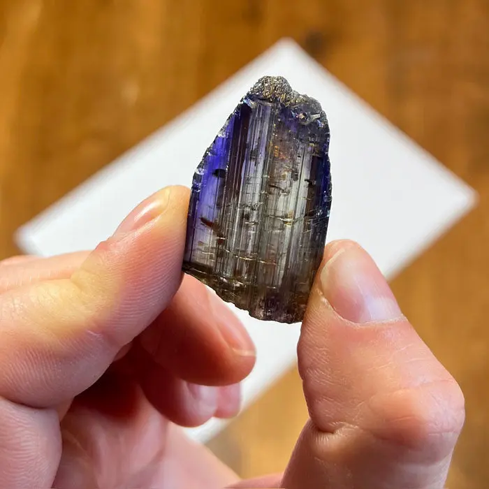 119ct Big Unique Natural Color Tanzanite Crystal 119ct Big Unique Natural Color Tanzanite Crystal. Natural tanzanite crystal from Merelani Hills, photo 2 of 6