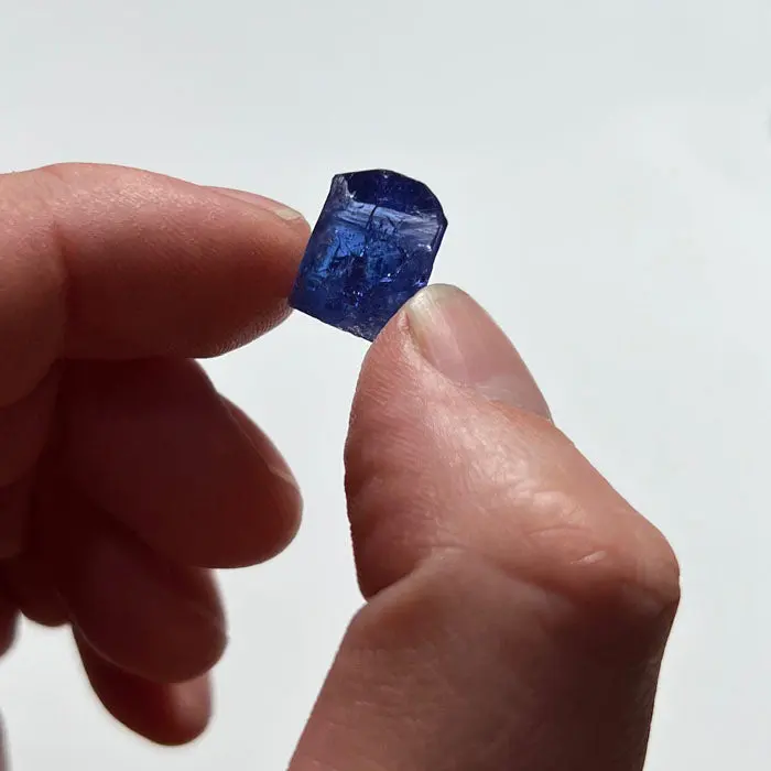 11.55ct Deep Color Tanzanite Crystal 11.55ct Deep Color Tanzanite Crystal. Natural tanzanite crystal from Merelani Hills, Tanzania, photo 2 of 4