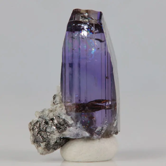12.52ct Raw Unheated Tanzanite 12.52ct Raw Unheated Tanzanite. Natural tanzanite crystal from Merelani Hills, Tanzania, photo 3 of 4