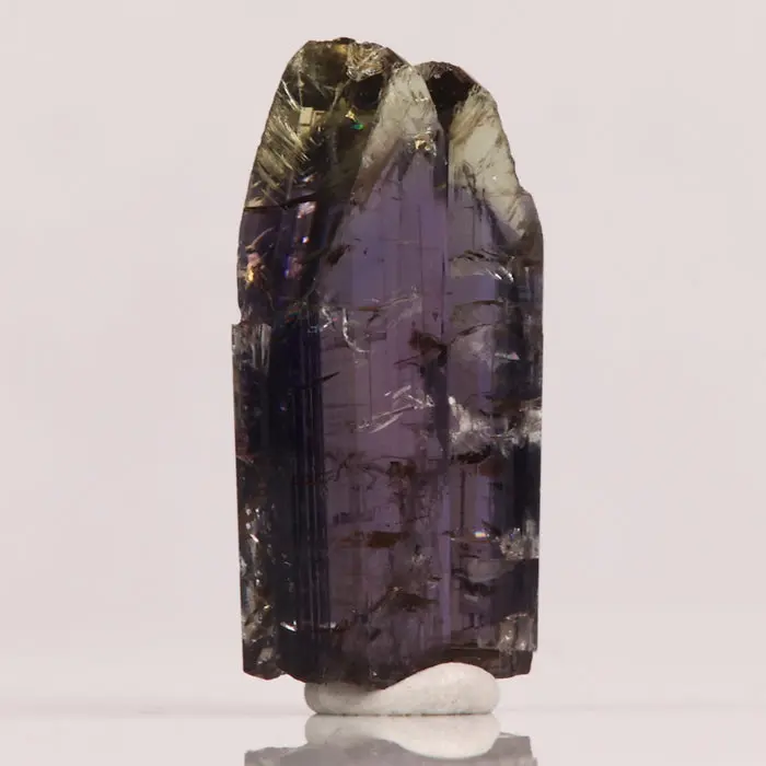 22.74ct Unheated Bi-Color Tanzanite Crystal 22.74ct Unheated Bi-Color Tanzanite Crystal. Natural tanzanite crystal from Merelani Hills, photo 3 of 5