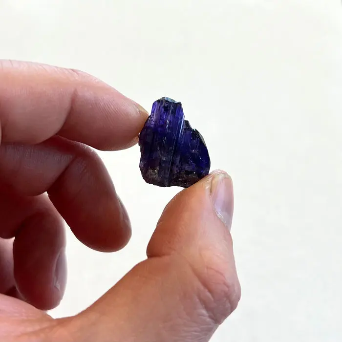 32.45ct Saturated Natural Color Tanzanite Crystal 32.45ct Saturated Natural Color Tanzanite Crystal. Natural tanzanite crystal from Merelani Hills, Tanzania, photo 2 of 4