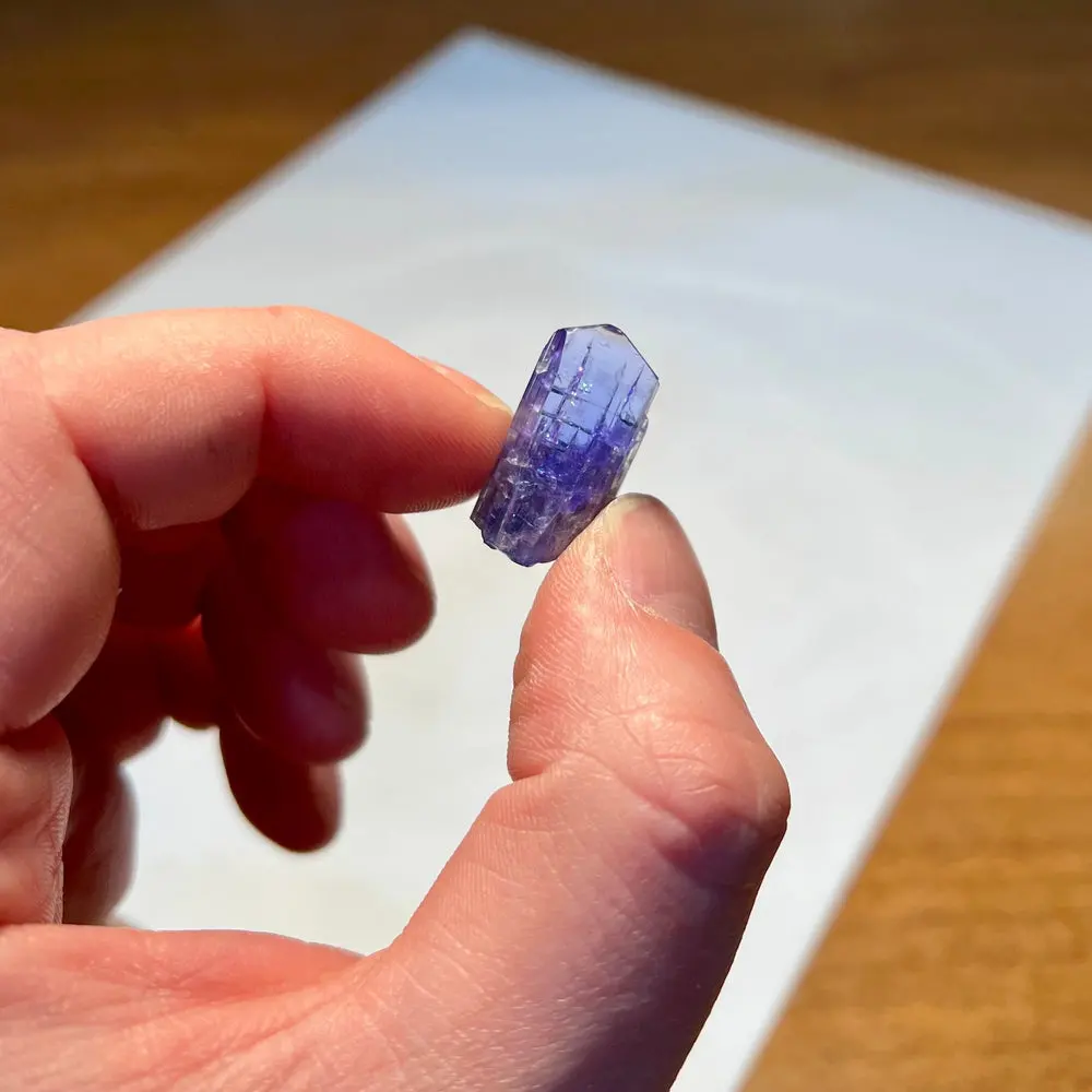 22.5ct Tanzanite Crystal from Tanzania 22.5ct Tanzanite Crystal from Tanzania. Natural tanzanite crystal from Merelani Hills, Tanzania, photo 2 of 4