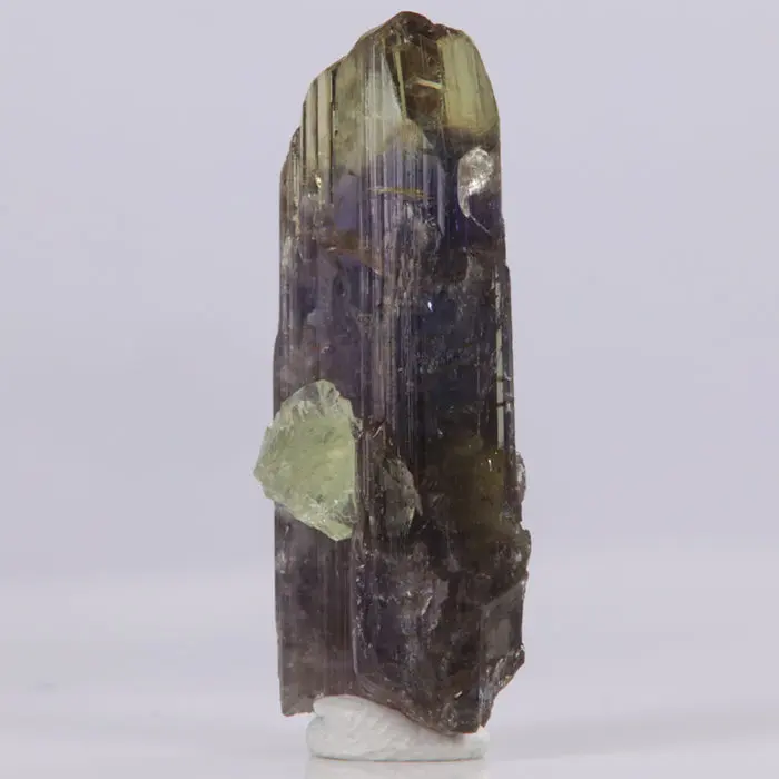 23.59ct Special Rare Tanzanite & Prehnite Crystal 23.59ct Special Rare Tanzanite & Prehnite Crystal. Natural tanzanite crystal from Merelani Hills, photo 7 of 7