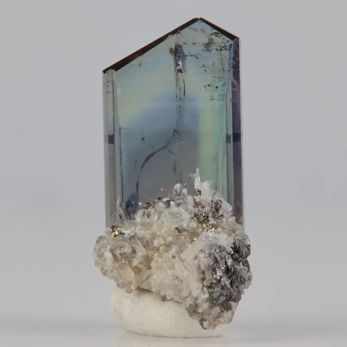 12.52ct Raw Unheated Tanzanite 12.52ct Raw Unheated Tanzanite. Natural tanzanite crystal from Merelani Hills, Tanzania, photo 1 of 4