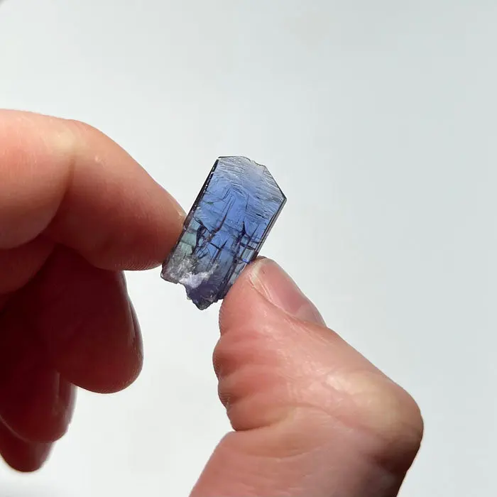17.76ct Natural Color Tanzanite Crystal 17.76ct Natural Color Tanzanite Crystal. Natural tanzanite crystal from Merelani Hills, Tanzania, photo 2 of 4